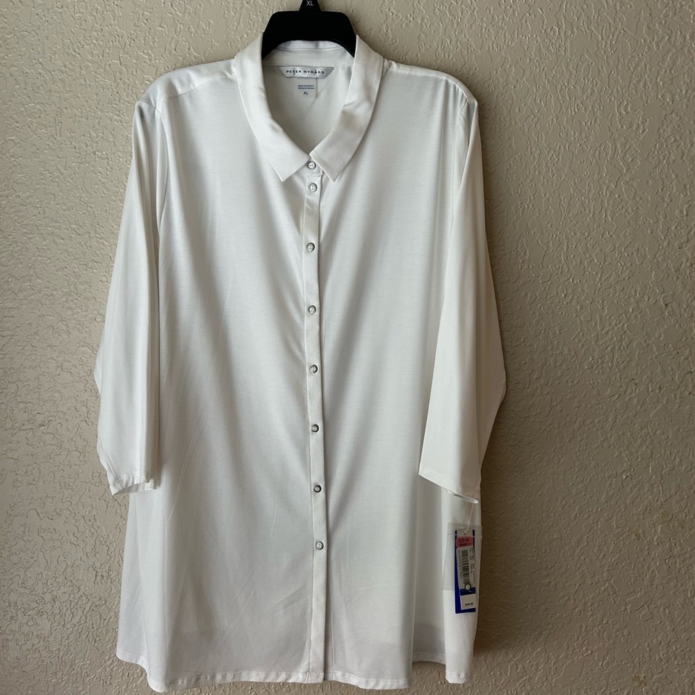 Peter Nygård White Collared Shirt